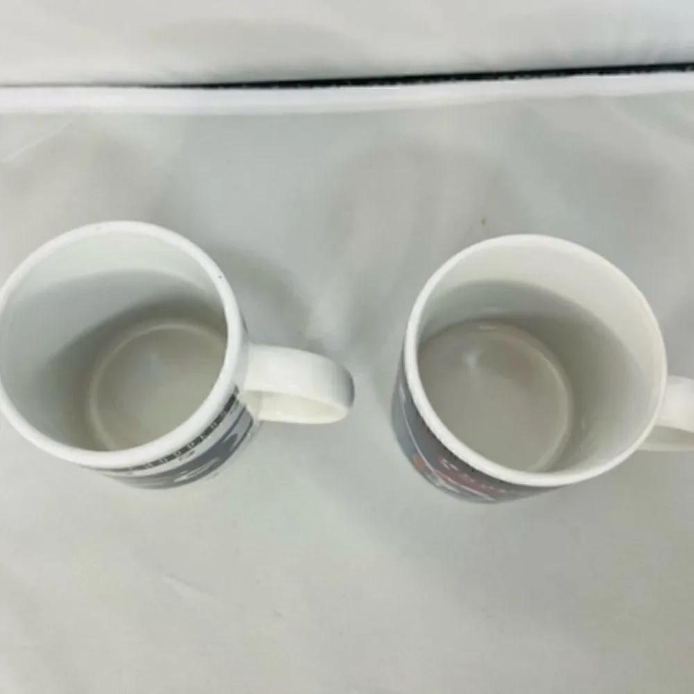 Set Of 2 2004 2005 Orange County Choppers Mug Cup Ceramic Coffee Biker New York